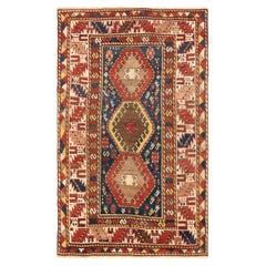 Geometrischer Tribal-Teppich im Vintage-Stil