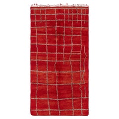 Vibrant Red Moroccan Rug