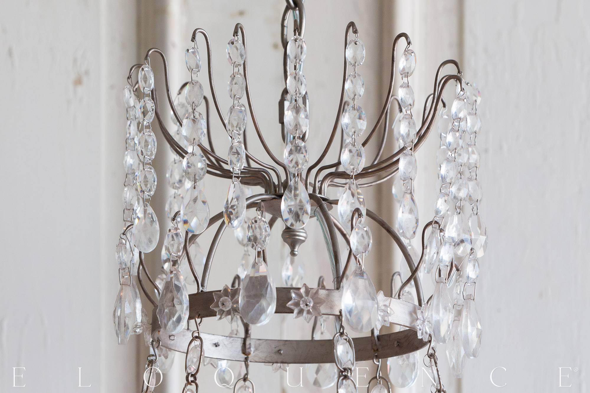American Albertina® Chandelier in Silver For Sale