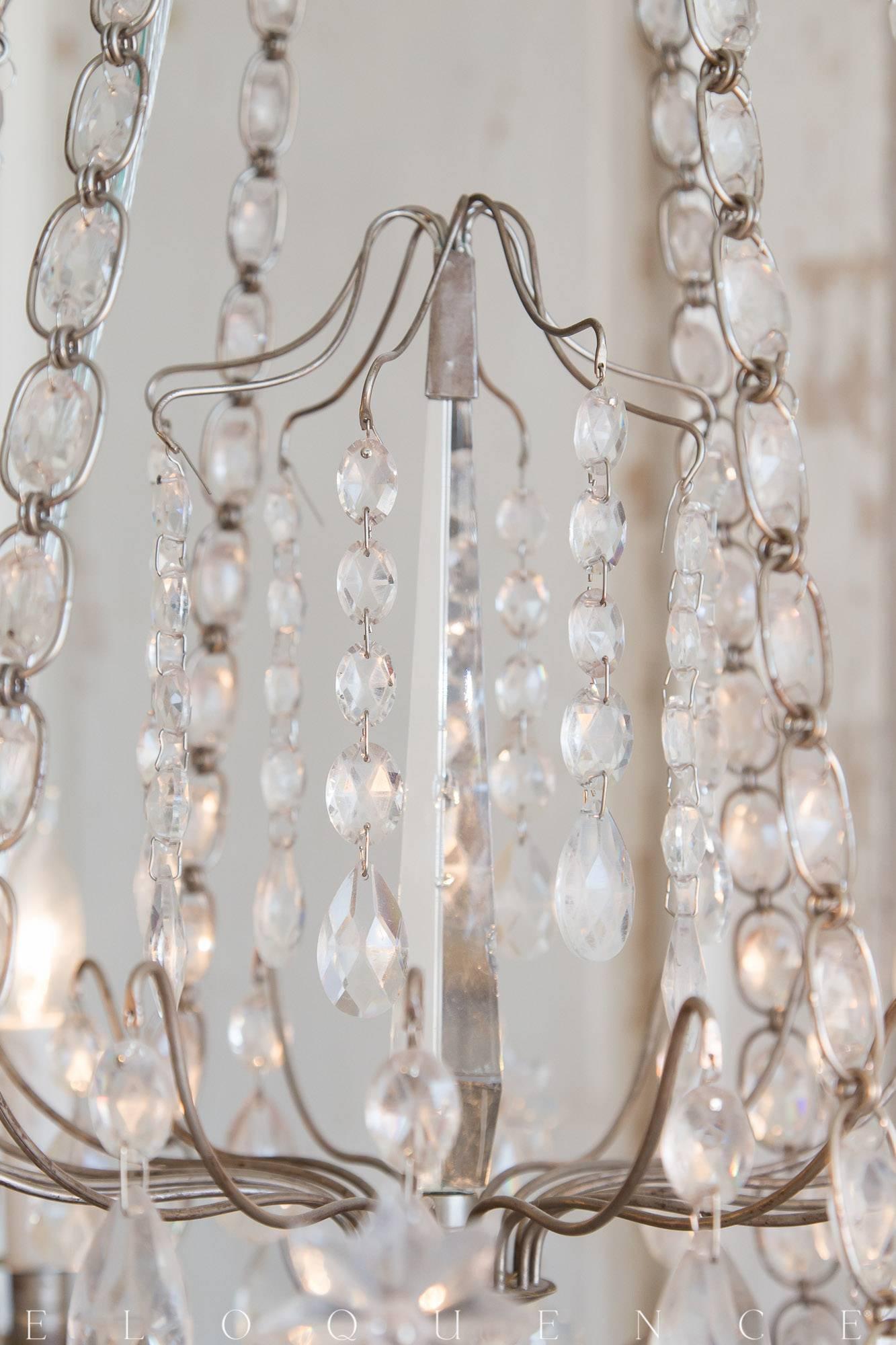 Albertina® Chandelier in Silver In Excellent Condition For Sale In Los Angeles, CA