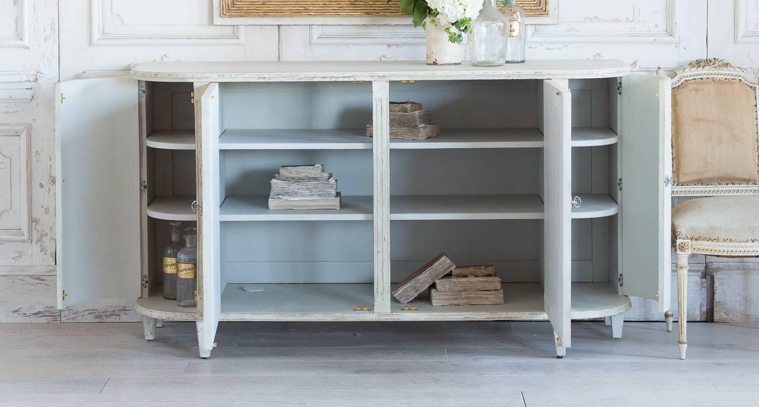 Eloquence® Lyre Sideboard in Mineral Grey Finish 1