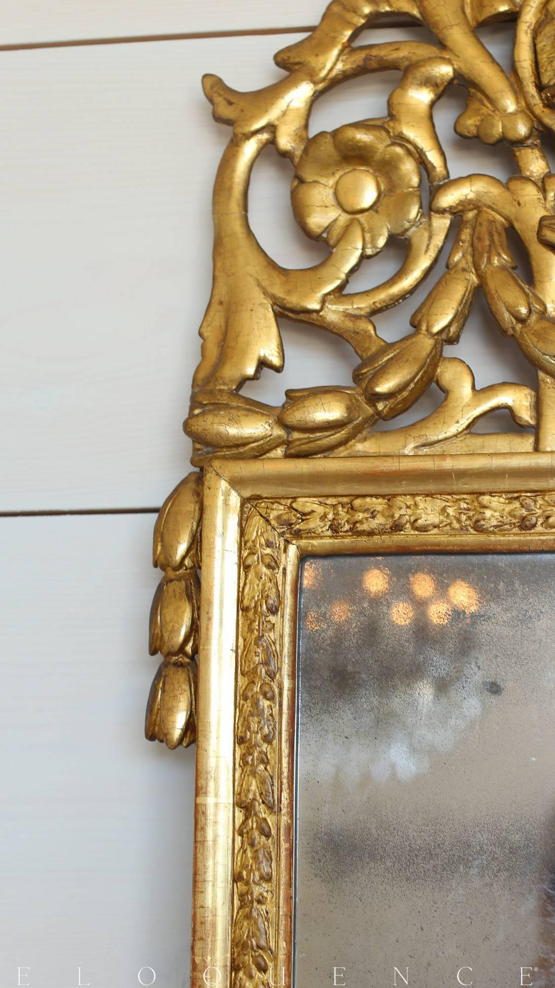 Wood Antique Mirror, 1810 For Sale