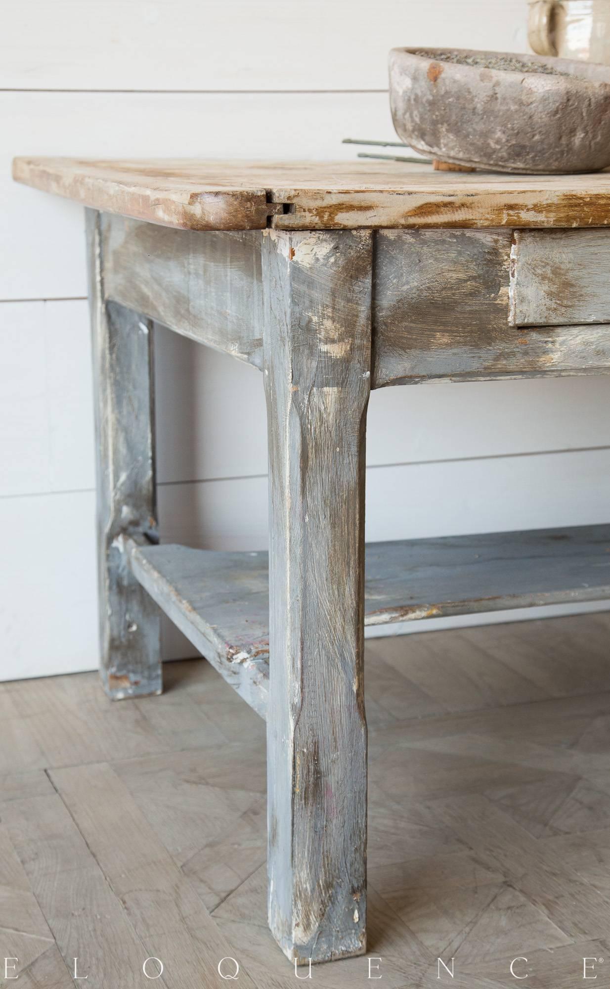 19th Century Antique Farm House Dining Table