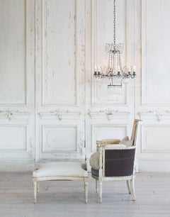 Antique Petite Bergere & Ottoman