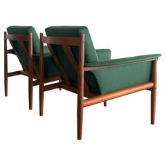 Fauteuils de salon danois en teck Grete Jalk pour France and Son