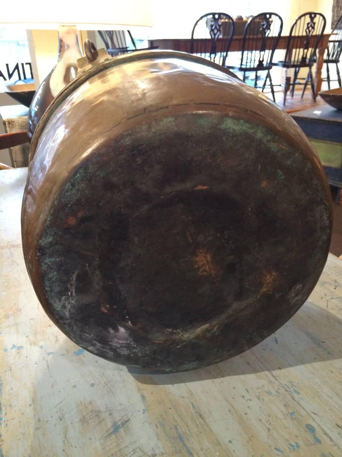 19th Century Large Copper Pot For Sale