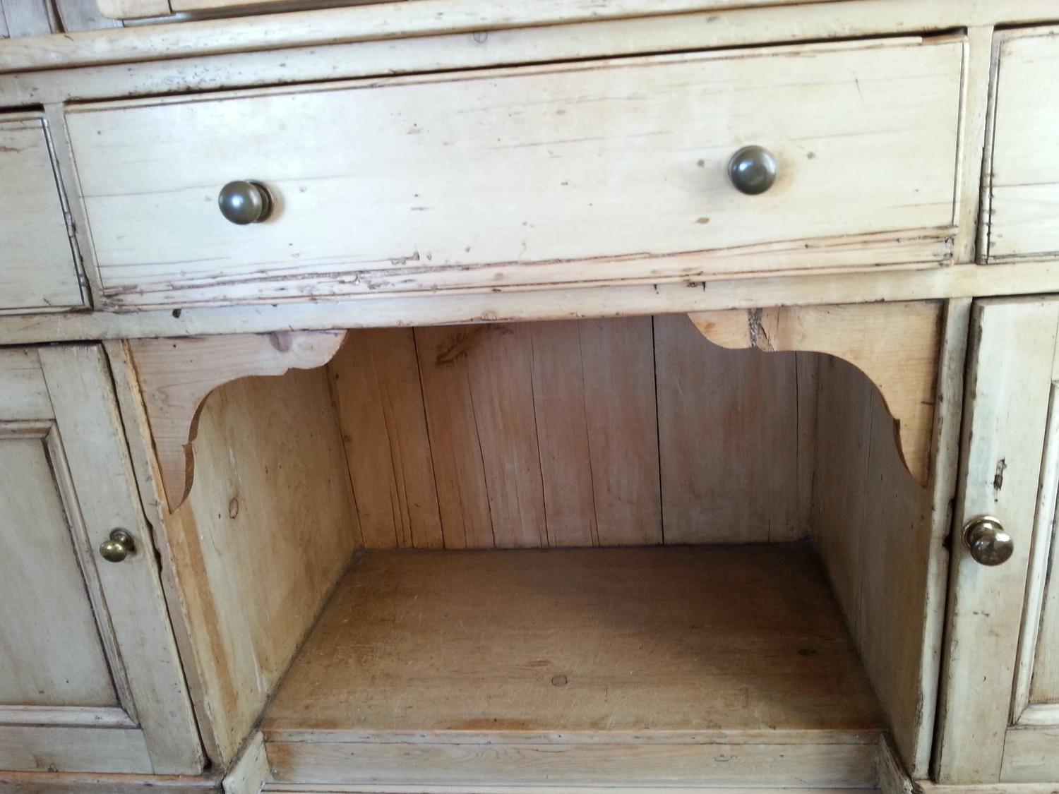 Large Pine Cupboard with Paneled DoorsNEW LOWER PRICE For Sale at 1stdibs