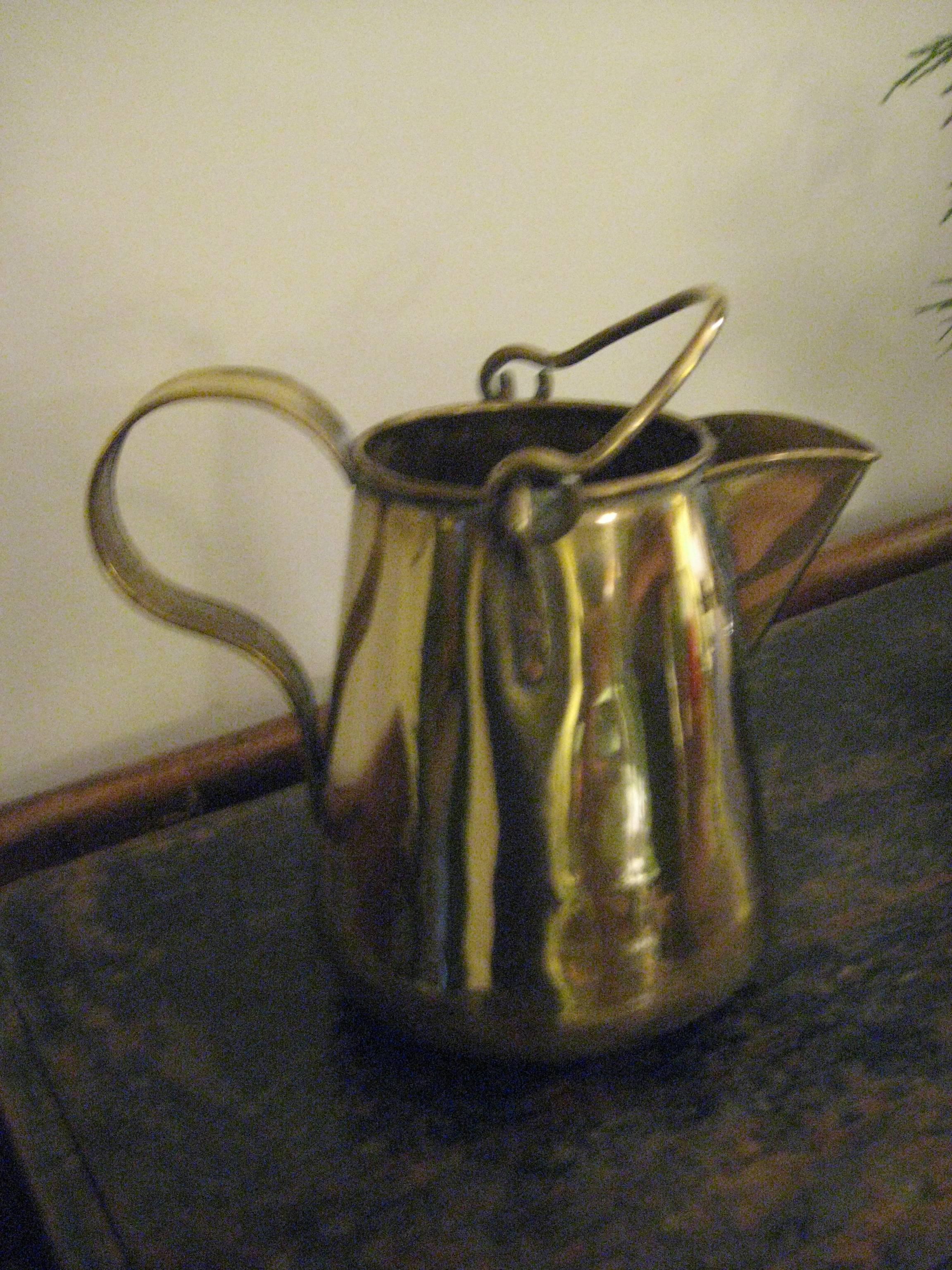 Brass Pitcher In Excellent Condition For Sale In Nantucket, MA