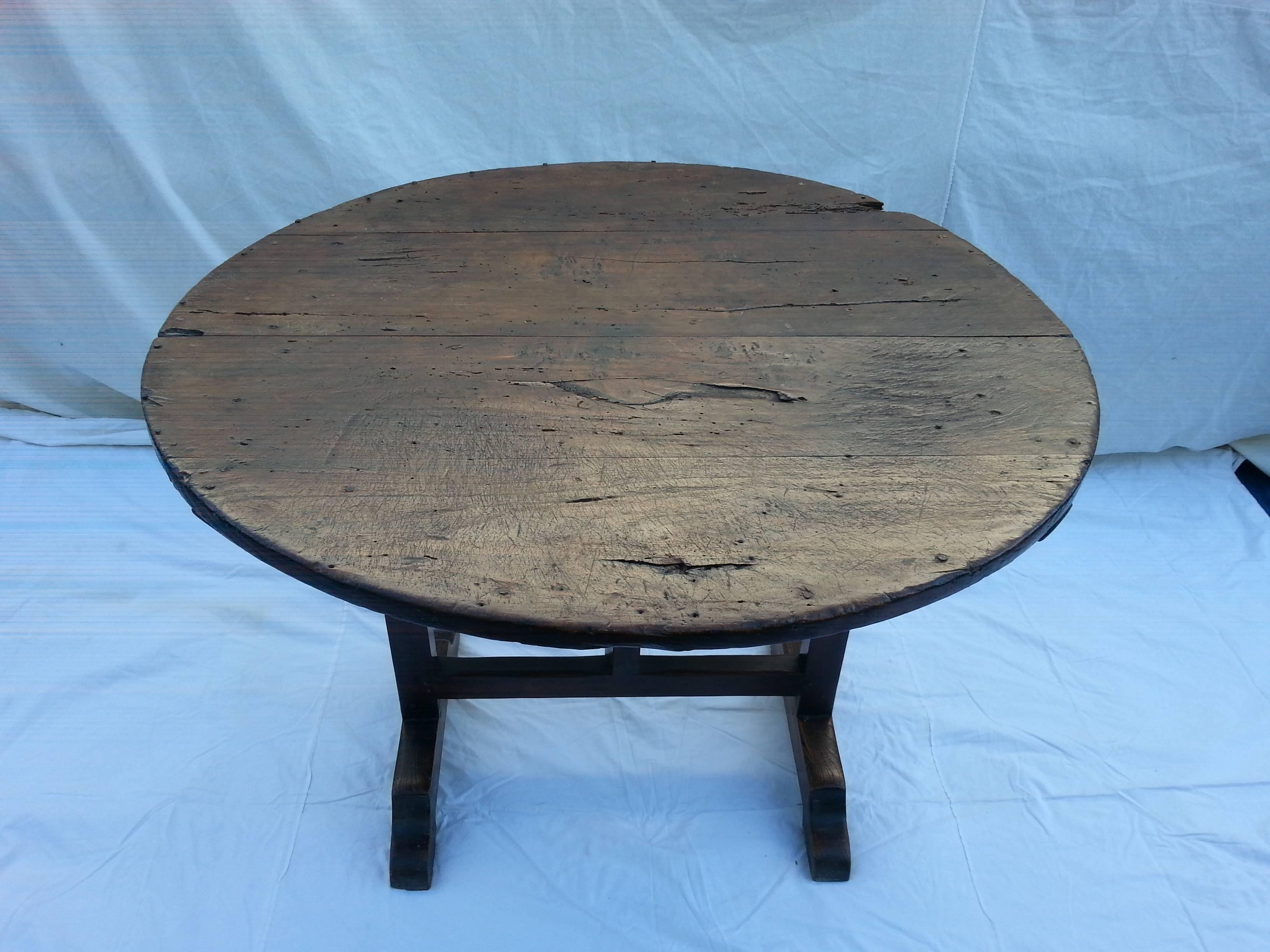 Wine Tasting Table In Distressed Condition In Nantucket, MA