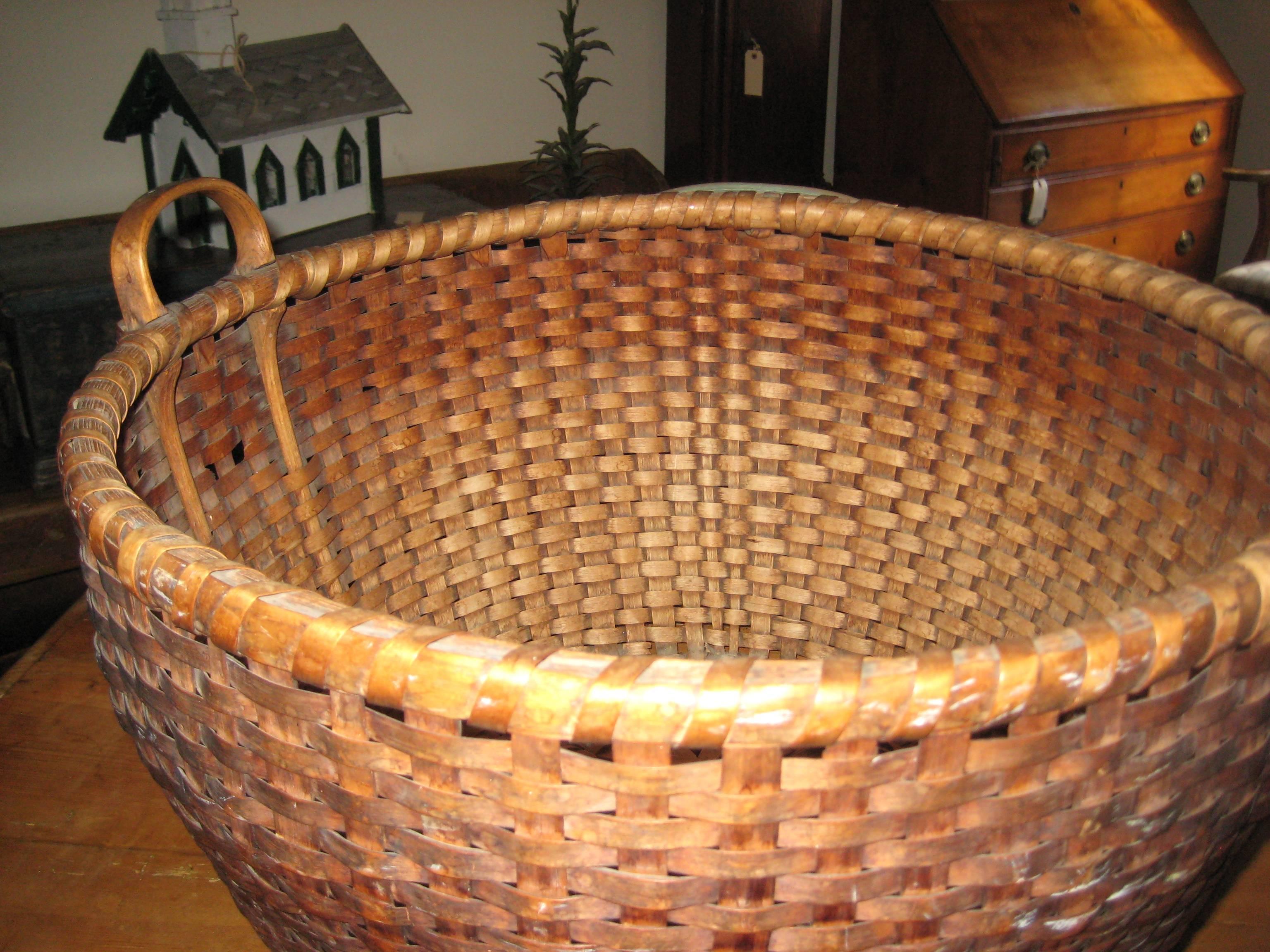 Large Antique Basket at 1stDibs