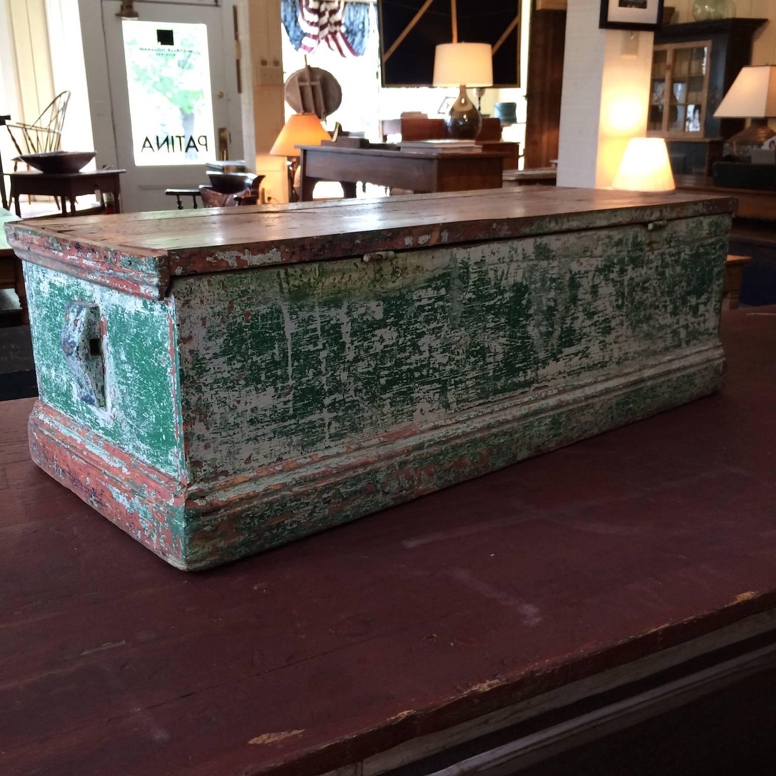North American Sea Chest in Green Paint