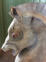 Antique Carved Giant Chess Piece