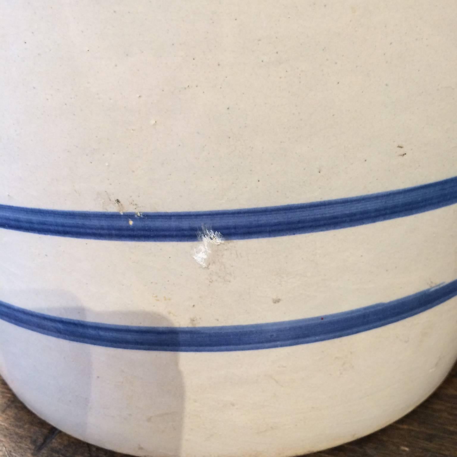 Five Gallon Stoneware Jug In Excellent Condition In Nantucket, MA