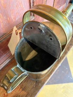 Victorian Brass Watering Can (or hot water jug) c. 1880