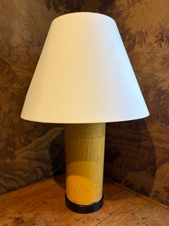 Early 20th Century American Sap Bucket Lamp, Distressed Yellow c. 1920