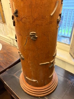Antique Wallpaper Printing Roller Lamp c. 1800s France
