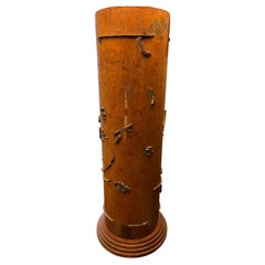 Antique Wallpaper Printing Roller Lamp c. 1800s France