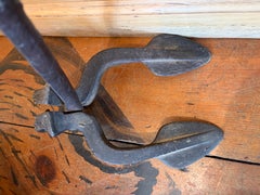 Anker im „Stockless“-Stil aus Eisen aus dem 19. Jahrhundert, maritime Volkskunst
