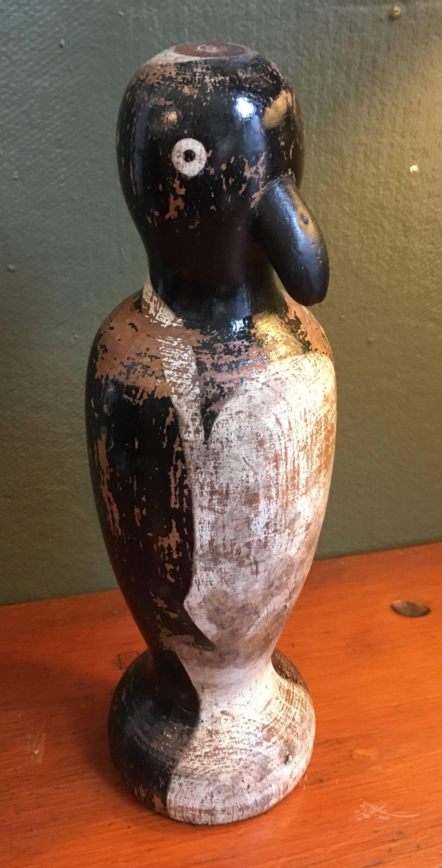 carved penguin