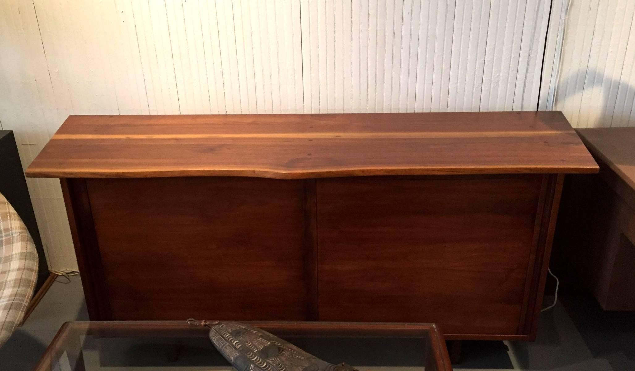 Walnut Sideboard with Top Shelf by George Nakashima For Sale 2