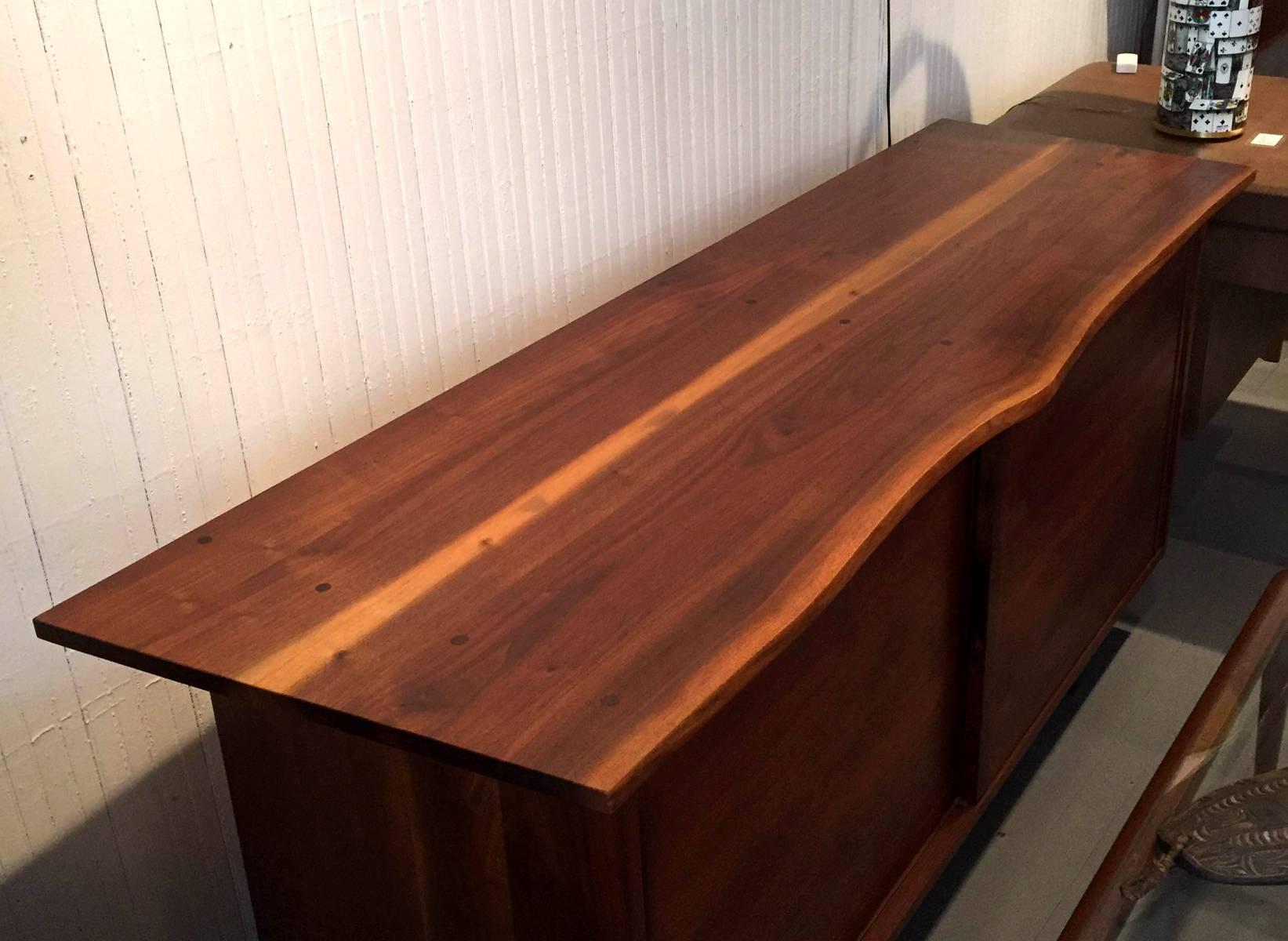 Walnut Sideboard with Top Shelf by George Nakashima For Sale 1