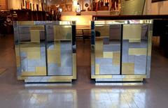 Pair of Cityscape Cabinets or Nightstands by Paul Evans for Directional