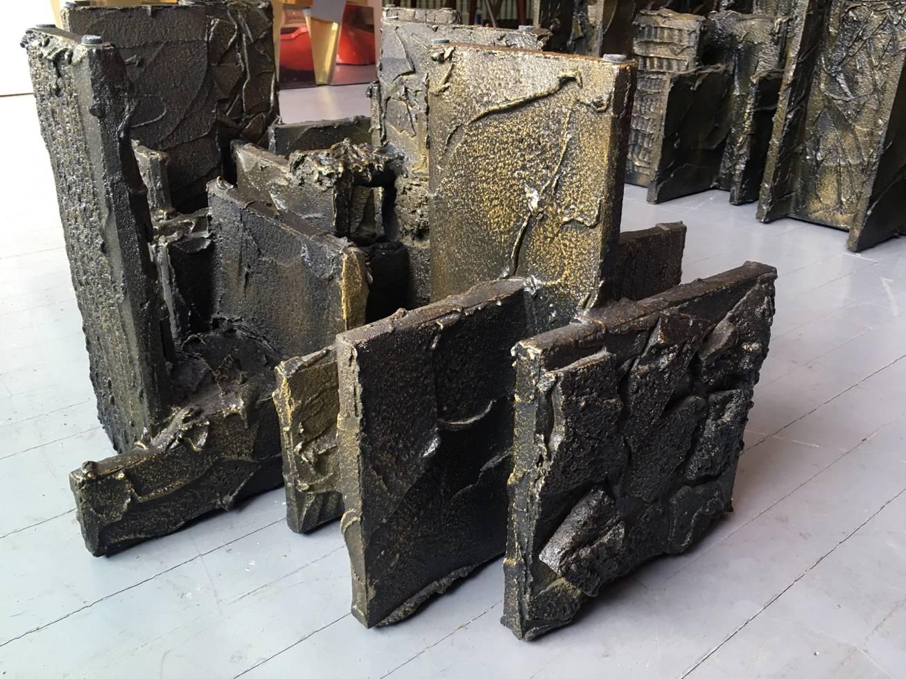 Sculpted Bronze Coffee Table by Paul Evans 2