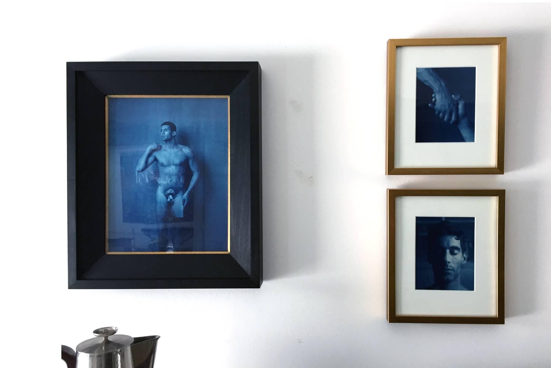 Two framed cyanotype photographs by John Patrick Dugdale (American,1960-) 