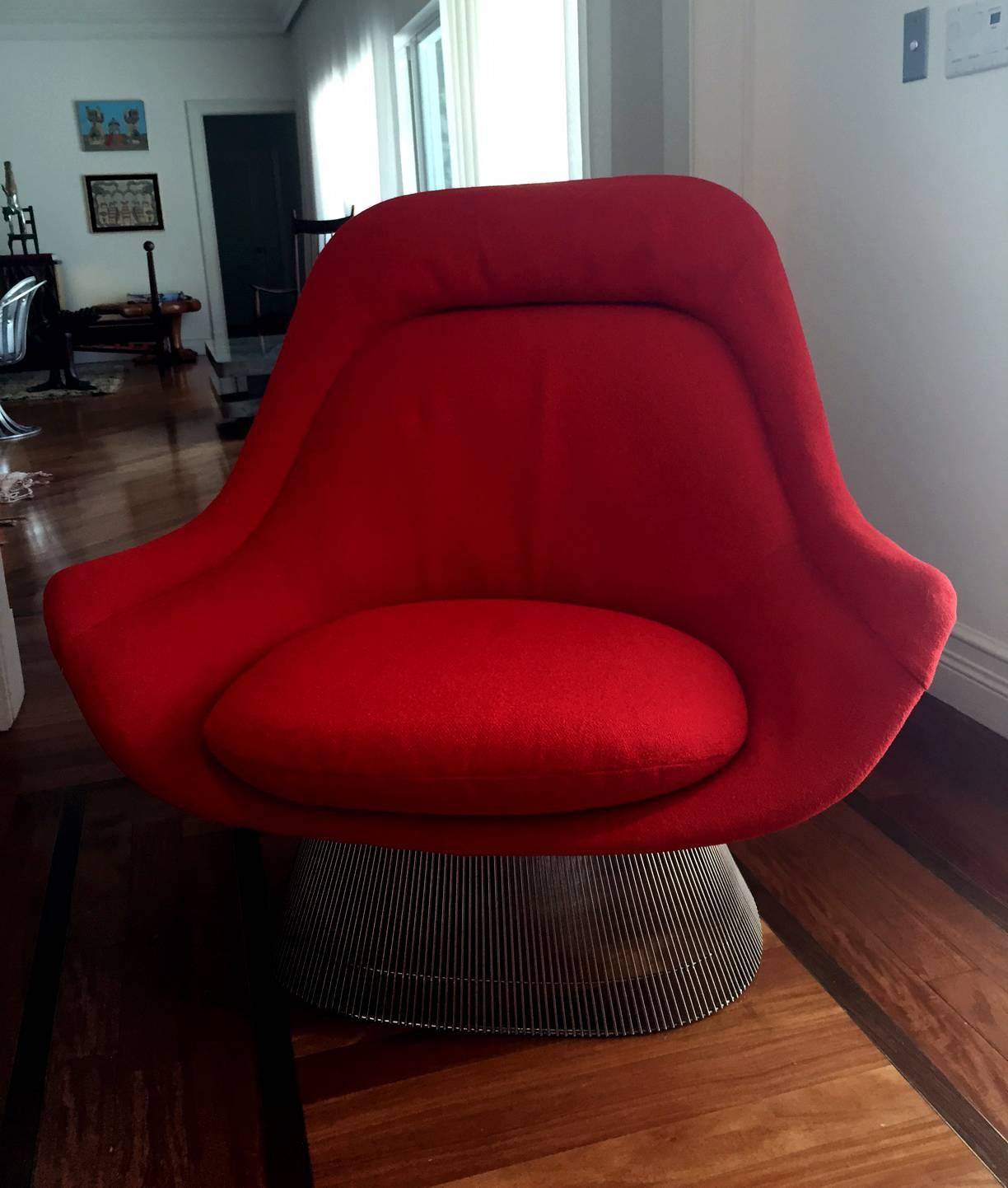 Mid-Century Modern Pair of Lounge Chairs by Warren Platner for Knoll