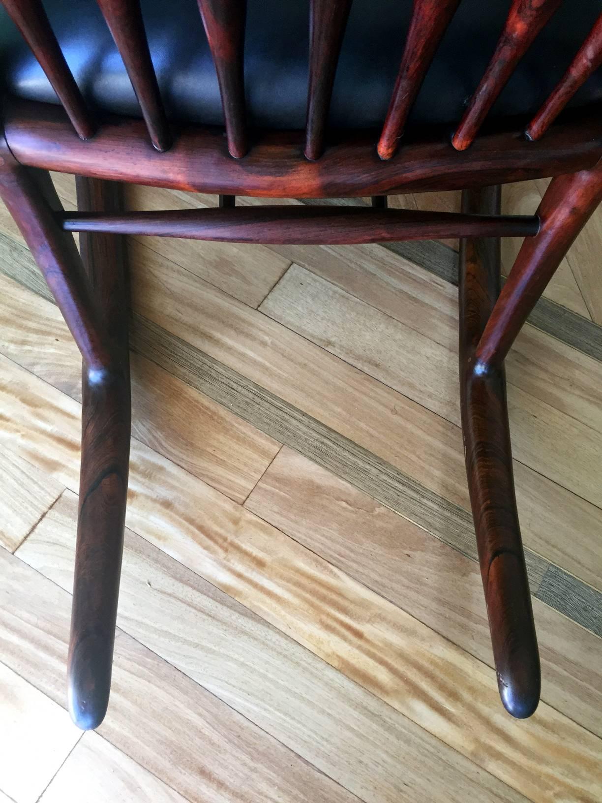 Mid-Century Modern Rare Early Rosewood Rocking Chair by Sam Maloof
