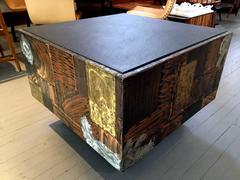 Patchwork Metal Table by Paul Evans for Directional