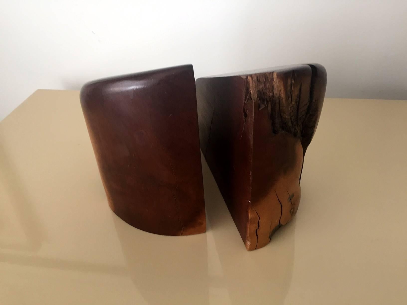 Mid-Century Modern Pair of Cocobolo Bookends by Don Shoemaker