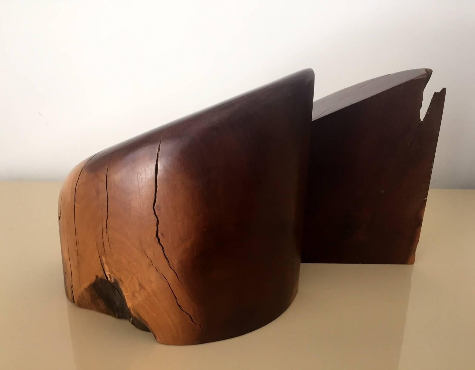 Mid-20th Century Pair of Cocobolo Bookends by Don Shoemaker