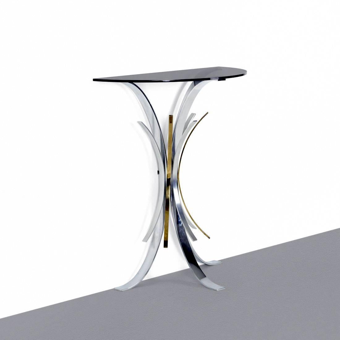 Français Rare table console Gerbe par Maria Pergay en vente