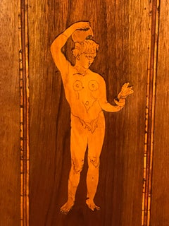 Italian Provincial Neoclassical Walnut and Yew Marquetry Cabinet, circa 1780