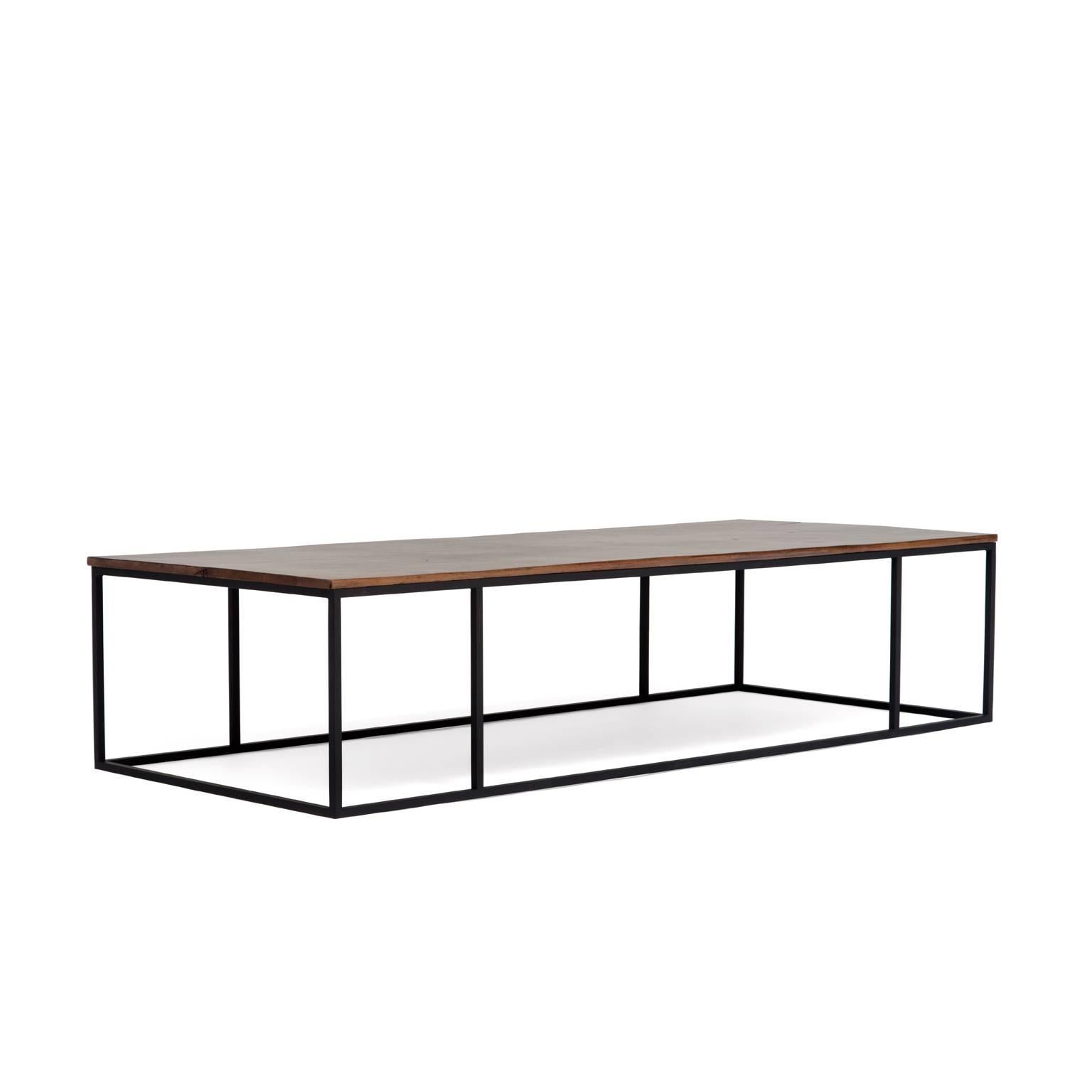 Atelier Demiurge Collection Netherlandish Coffee Table shown with a 19th c. walnut top on a blackened steel base in original patina. Inquire for finish and customization options.

Atelier Demiurge Collection pieces are made to order, and custom