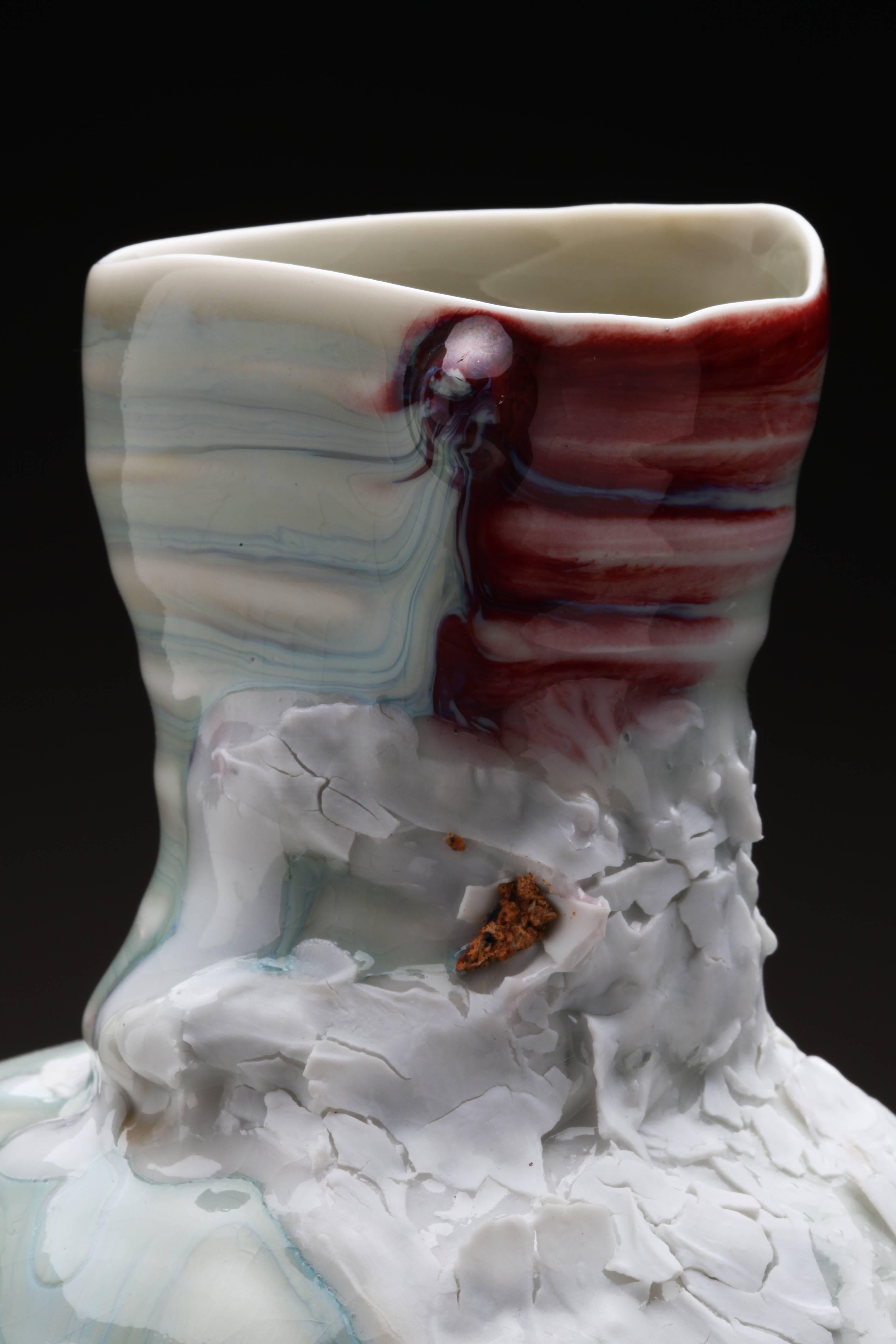 Contemporary Ceramic Memory Drift Jar by Gareth Mason For Sale 1