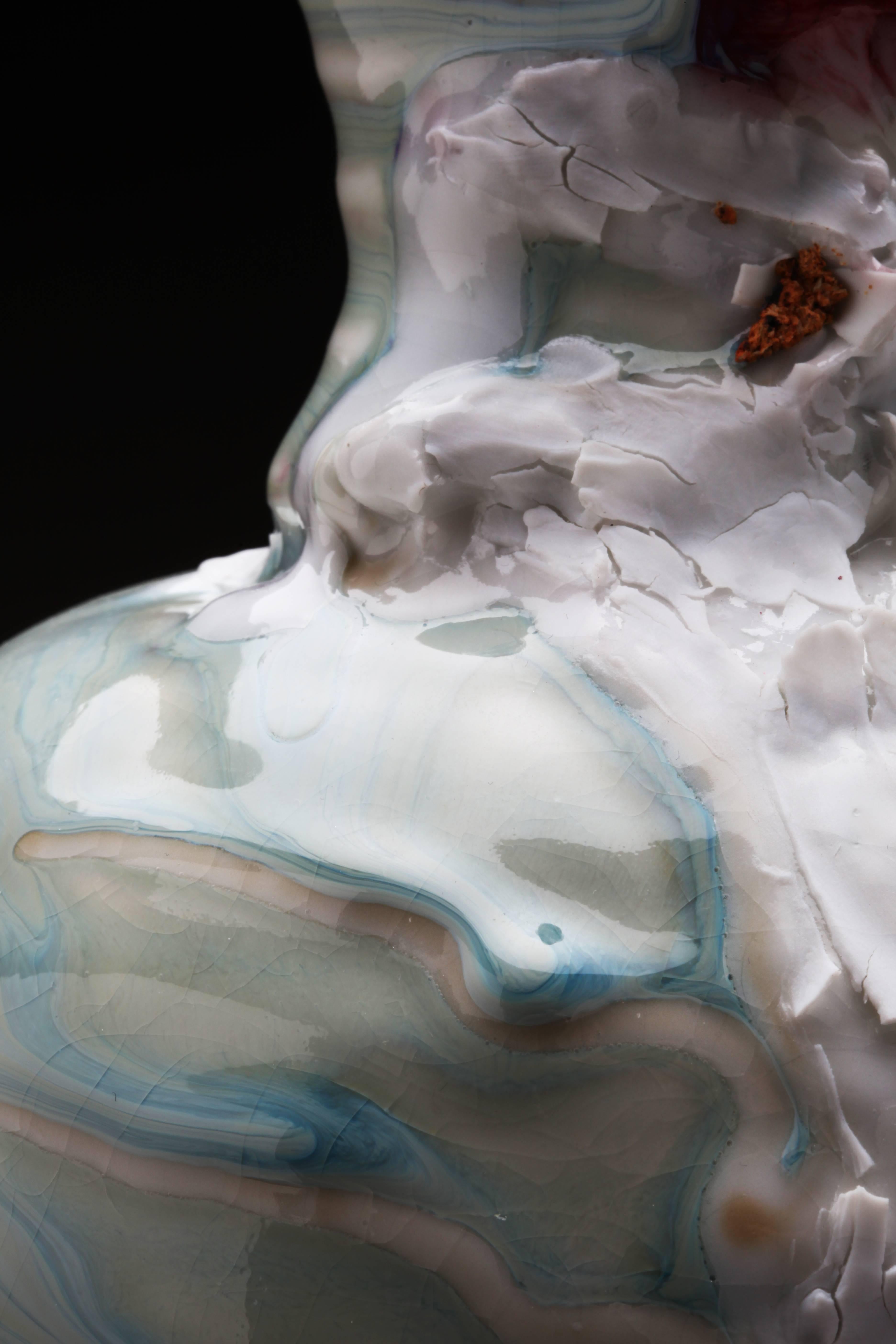 Contemporary Ceramic Memory Drift Jar by Gareth Mason For Sale 2