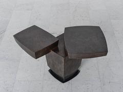Gary Magakis, Ledges Two Patined Bronze Side Table, USA, 2016