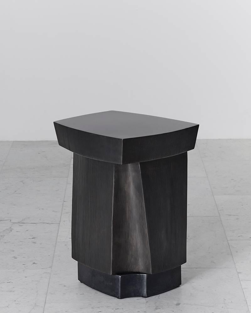 Contemporary Gary Magakis, Ledges Three Blackened Steel Side Table, USA, 2016 For Sale