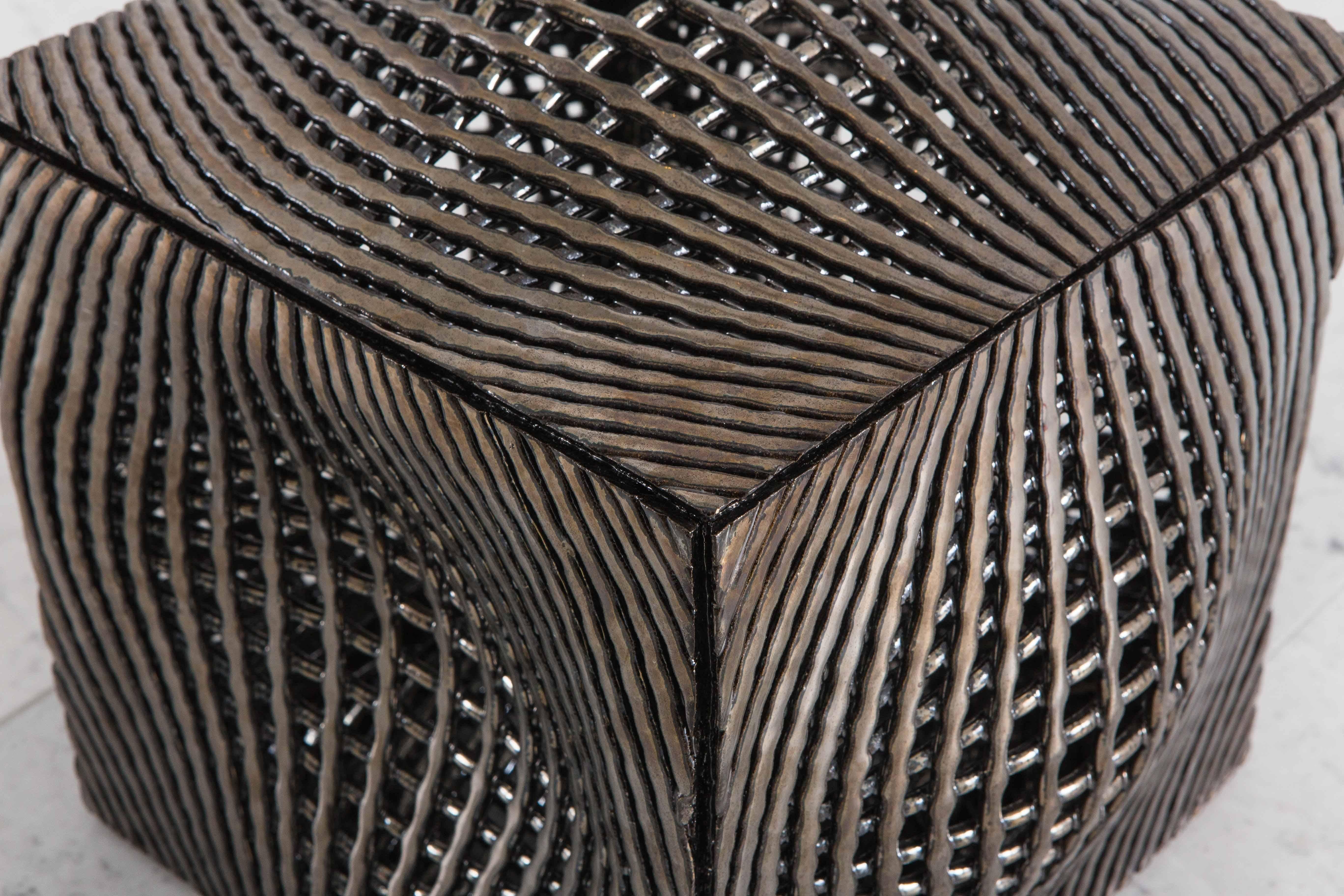 Colleen Carlson, Metallic Cube Sculpture, USA, 2016 3