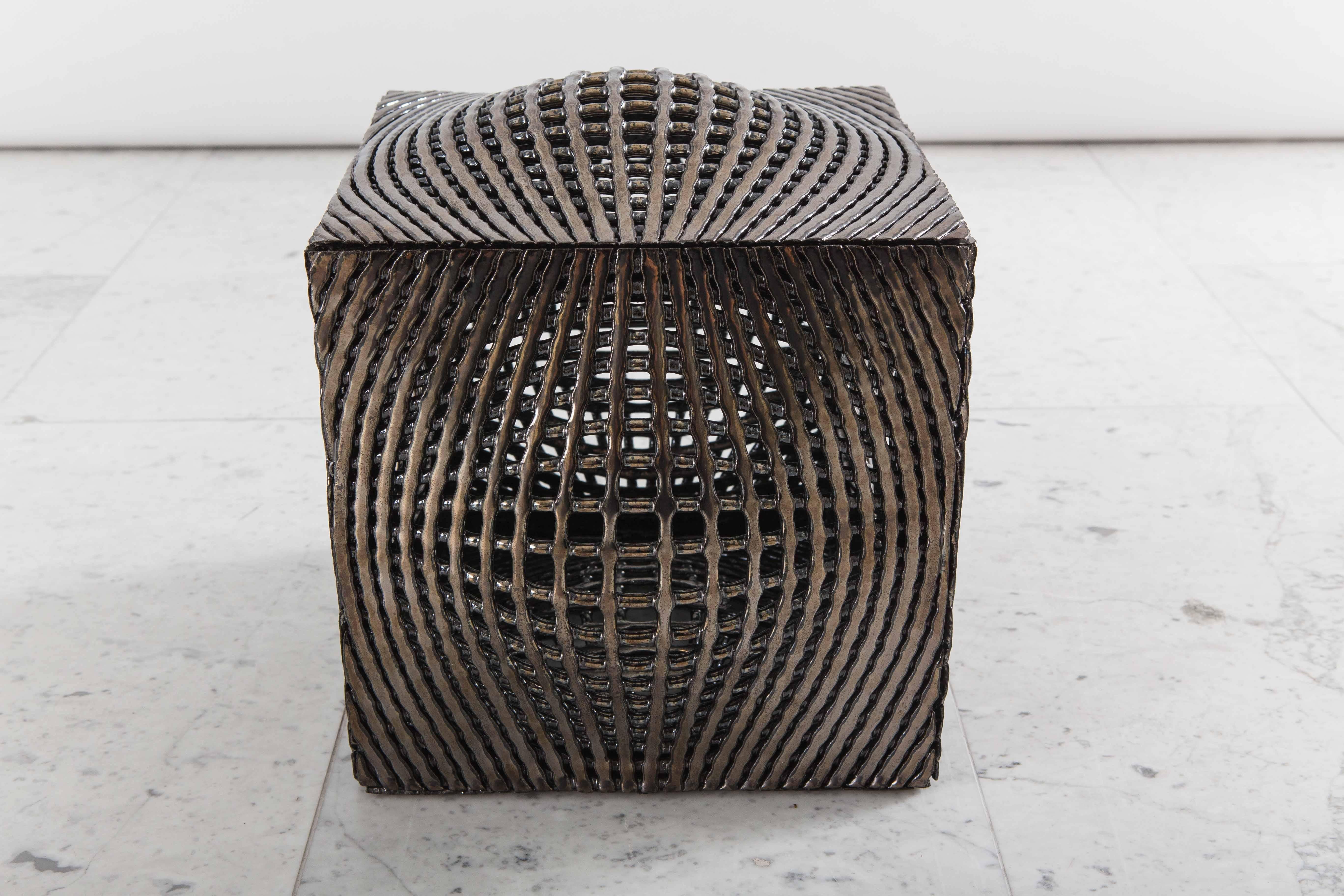 Colleen Carlson, Metallic Cube Sculpture, USA, 2016 1