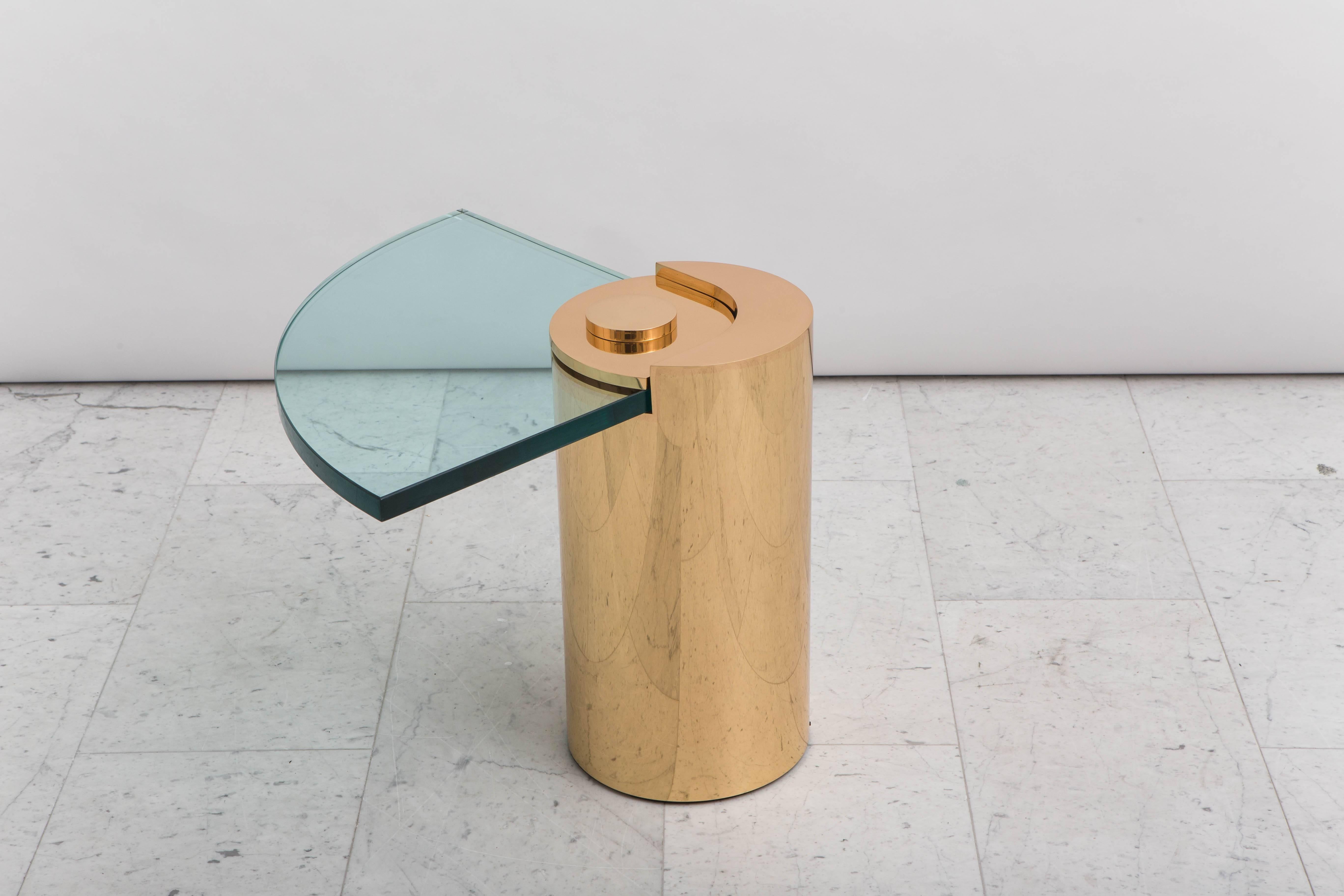 Américain Karl Springer LTD, Table à pieds en sculpture en bronze poli, États-Unis, 2016 en vente