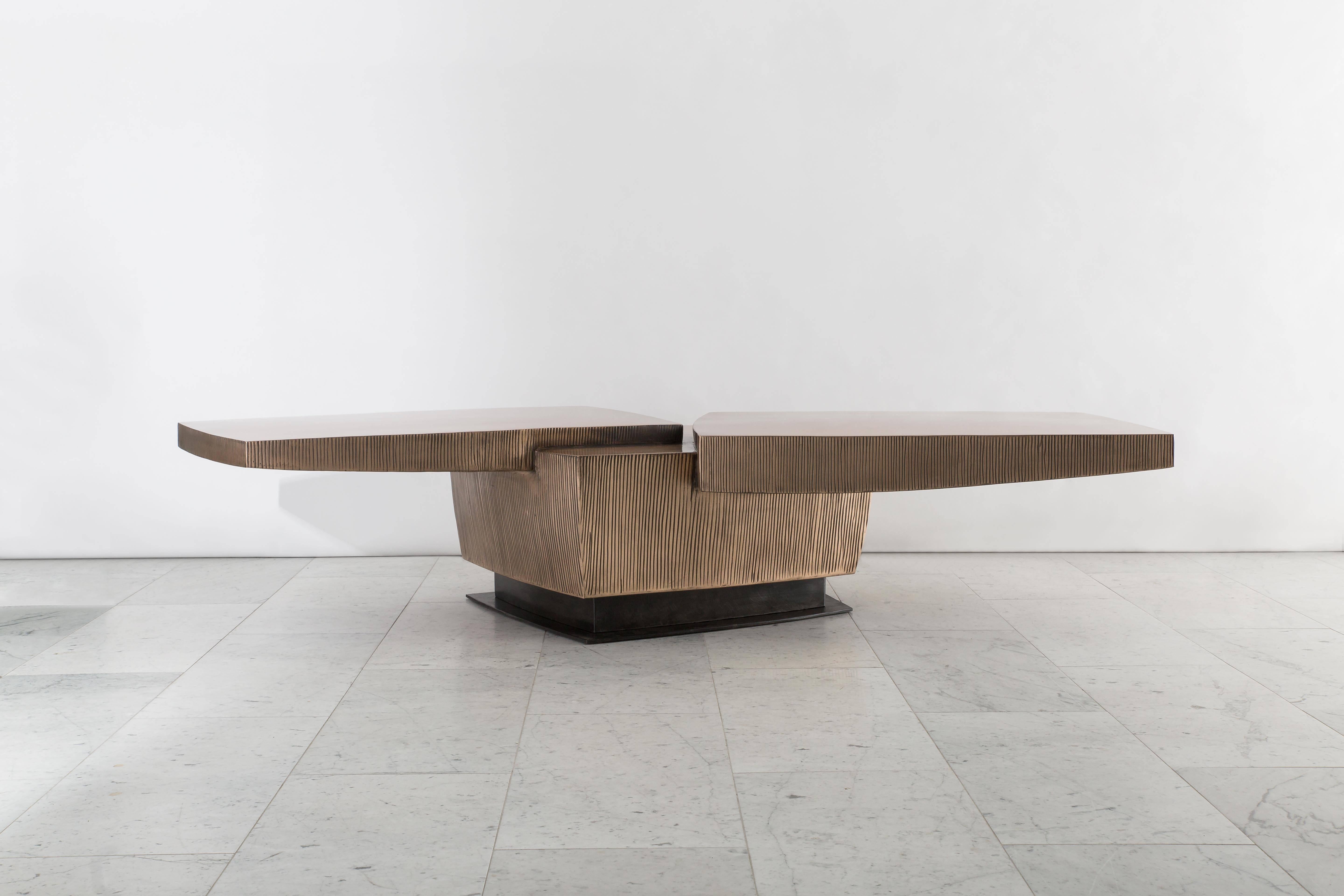 Gary Magakis, Bronze Low Table, USA, 2016 In Excellent Condition For Sale In New York, NY
