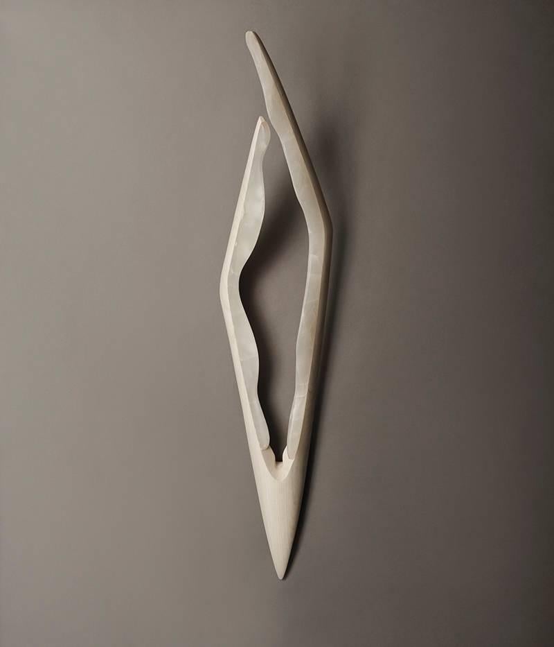 Markus Haase, Applicazione da parete in frassino e onice, USA, 2015 in vendita 3