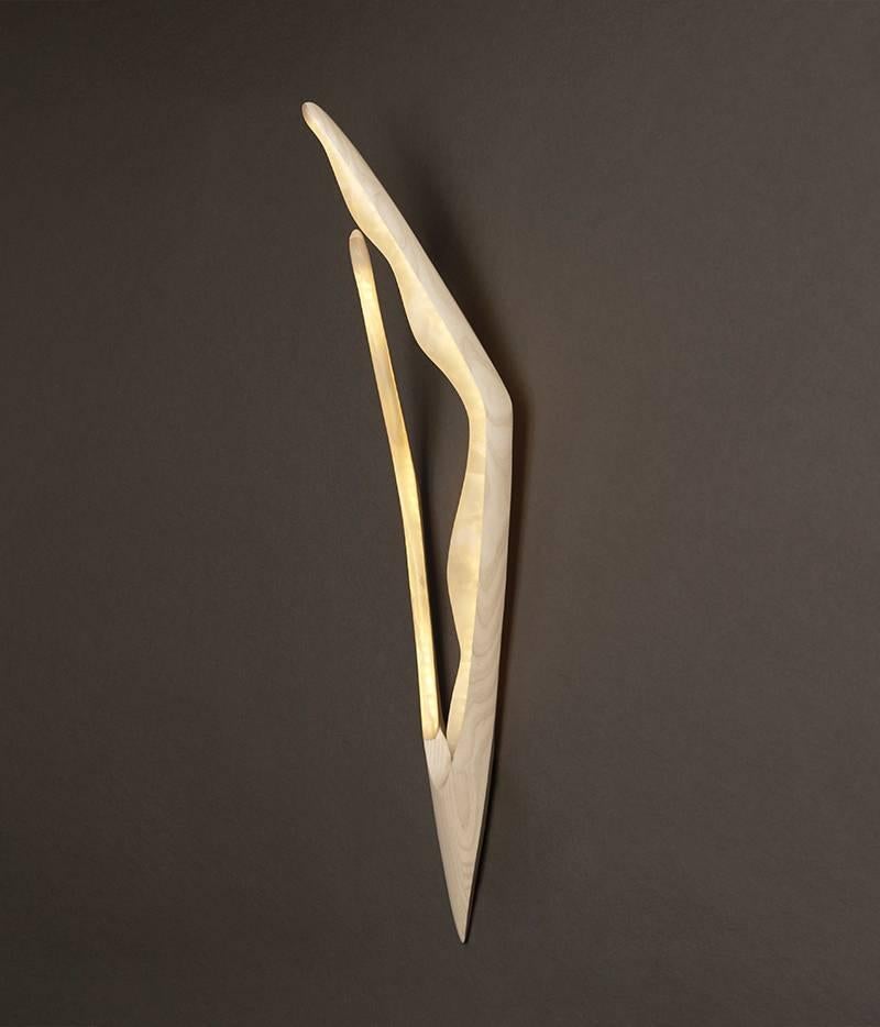 XXI secolo e contemporaneo Markus Haase, Applicazione da parete in frassino e onice, USA, 2015 in vendita
