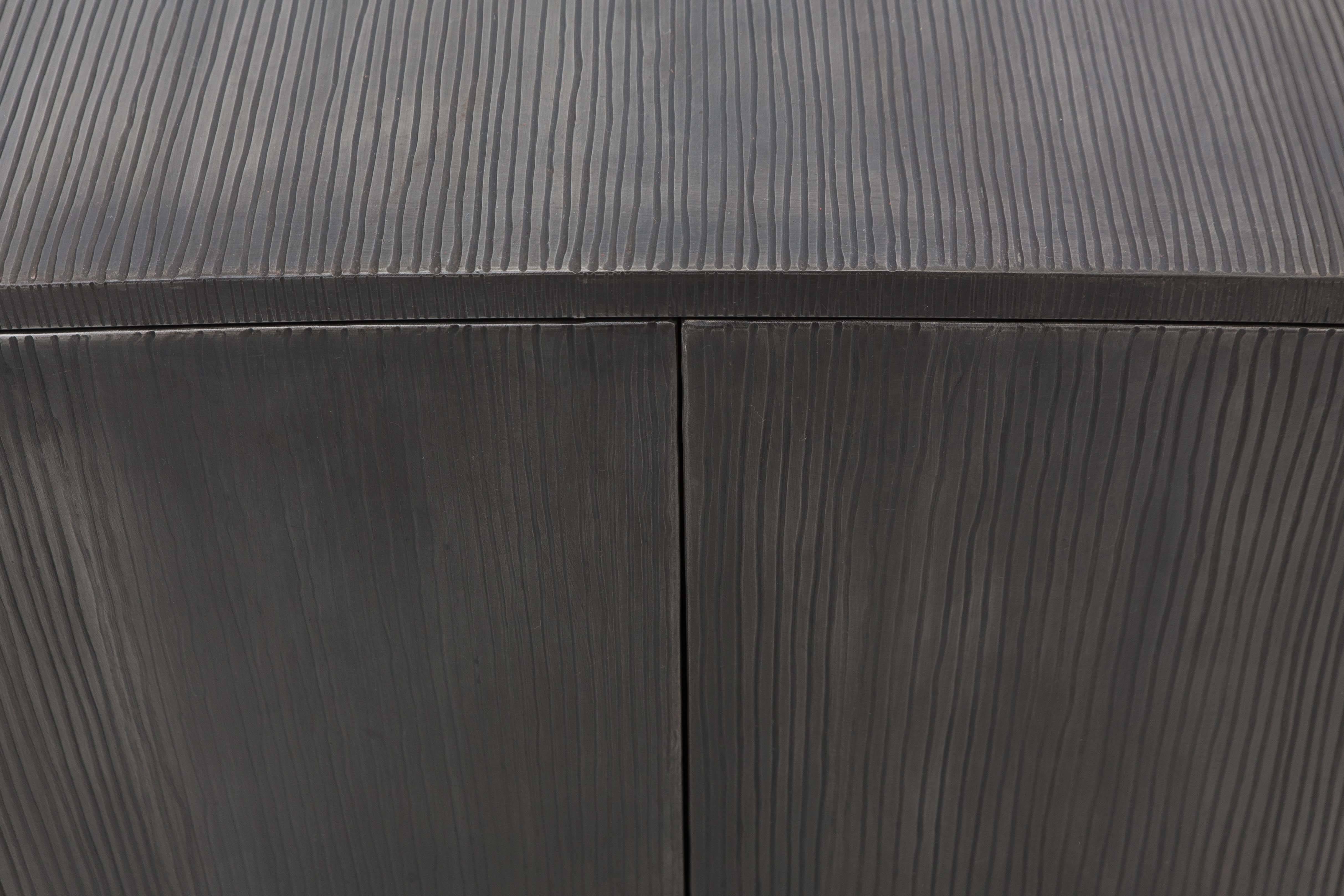 Console en porte-à-faux en acier et bronze superposé de Gary Magakis, États-Unis, 2016 en vente 3