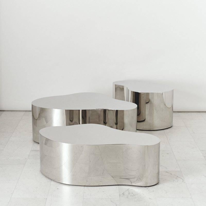 Todd Merrill Studio is pleased to unveil the free-form low table, the first piece created under the gallery’s new, exclusive representation of Karl Springer LTD. The gallery will be reissuing a selection of Springer’s unique designs on a commission