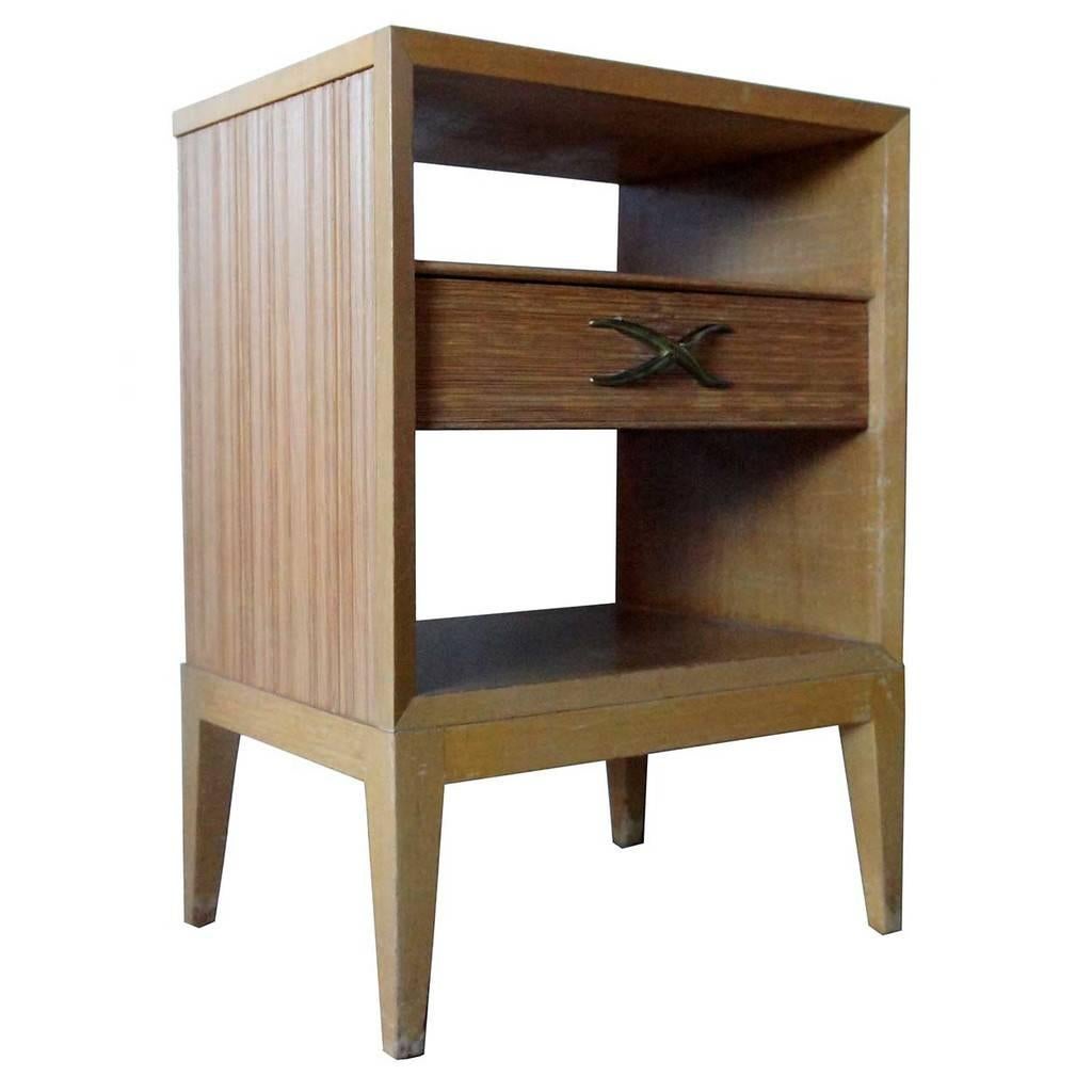 American Paul T. Frankl for Brown-Saltman Mid-Century Modern Nightstand For Sale