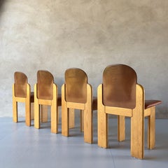 Set of 4 dining chairs design by Silvio Coppola for Fratelli Montina Italy 1970s